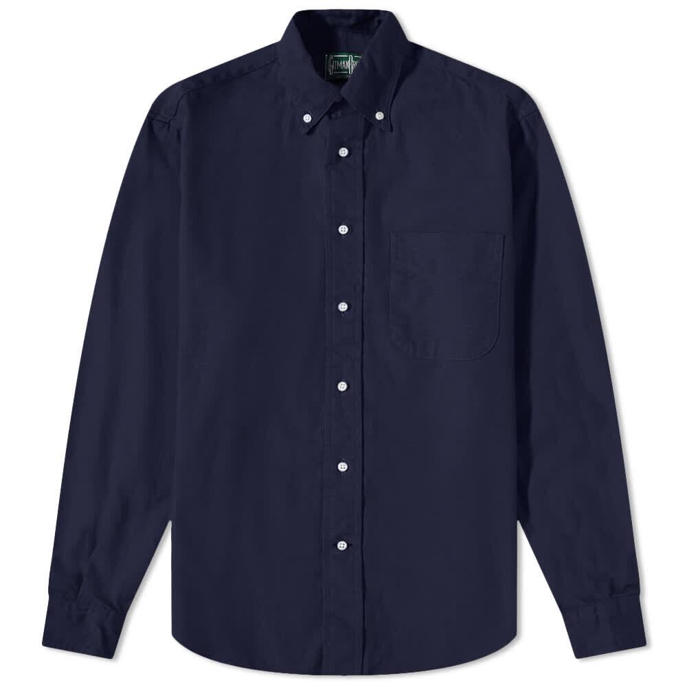 

Рубашка Gitman Vintage Button Down Overdyed Oxford Shirt - END. Excl
