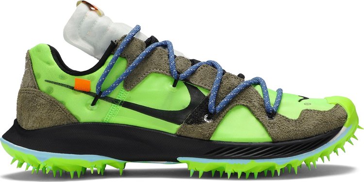 Кроссовки Nike Off-White x Wmns Air Zoom Terra Kiger 5 'Athlete in Progress - Electric Green', зеленый