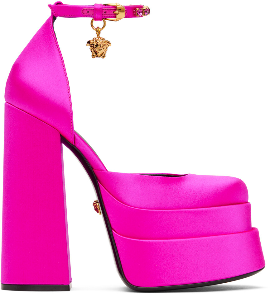 

Розовые туфли на платформе Aevitas Versace