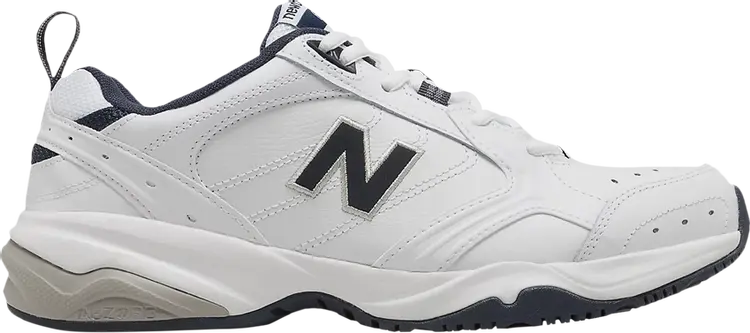 

Кроссовки New Balance 624 4E Wide 'White Navy', белый