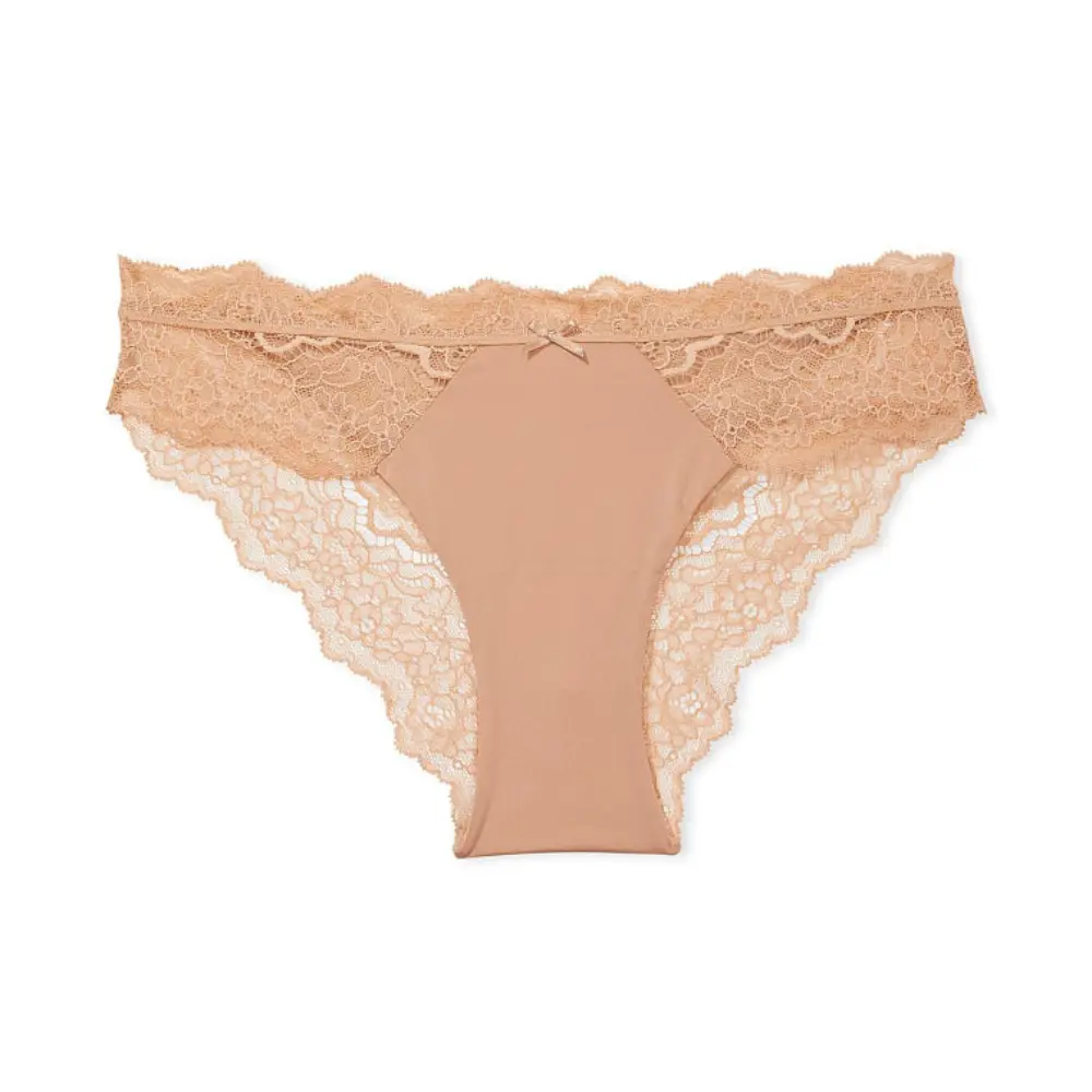 

Трусы Victorias Secret Dream Angels Lace Trim Cheekini, бежевый