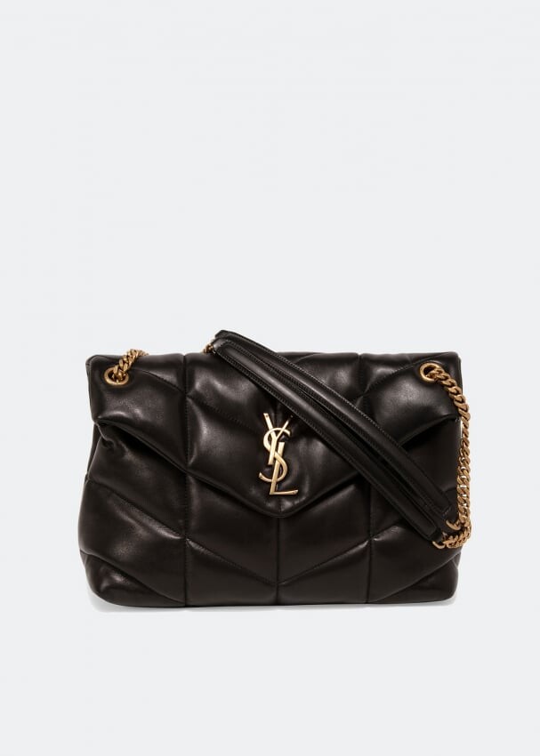 

Сумка SAINT LAURENT Loulou Puffer medium chain bag, черный