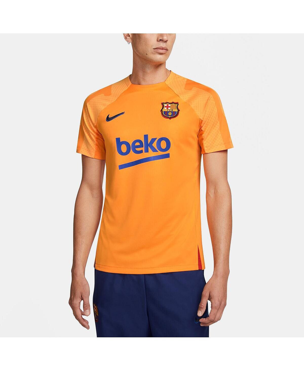 

Мужская оранжевая спортивная майка barcelona 2021/22 strike Nike