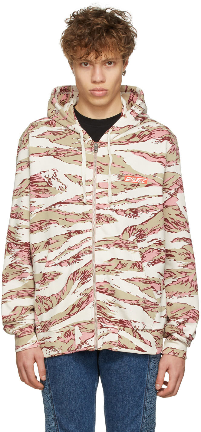 

Худи из хлопка Off-White Diesel, Коричневый