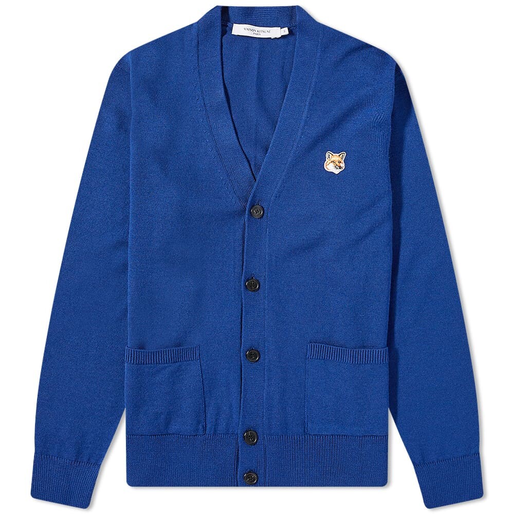

Джемпер Maison Kitsune Fox Head Patch Classic Cardigan, Синий