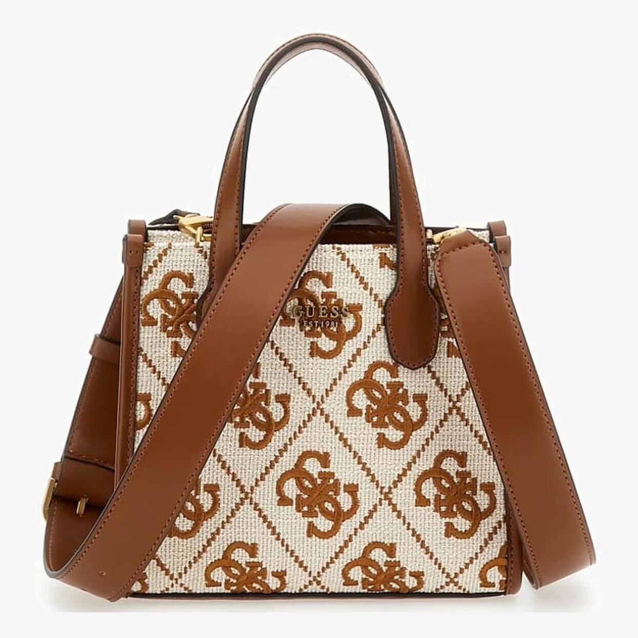 

Сумка Guess Silvana 4G Logo Mini, коричневый