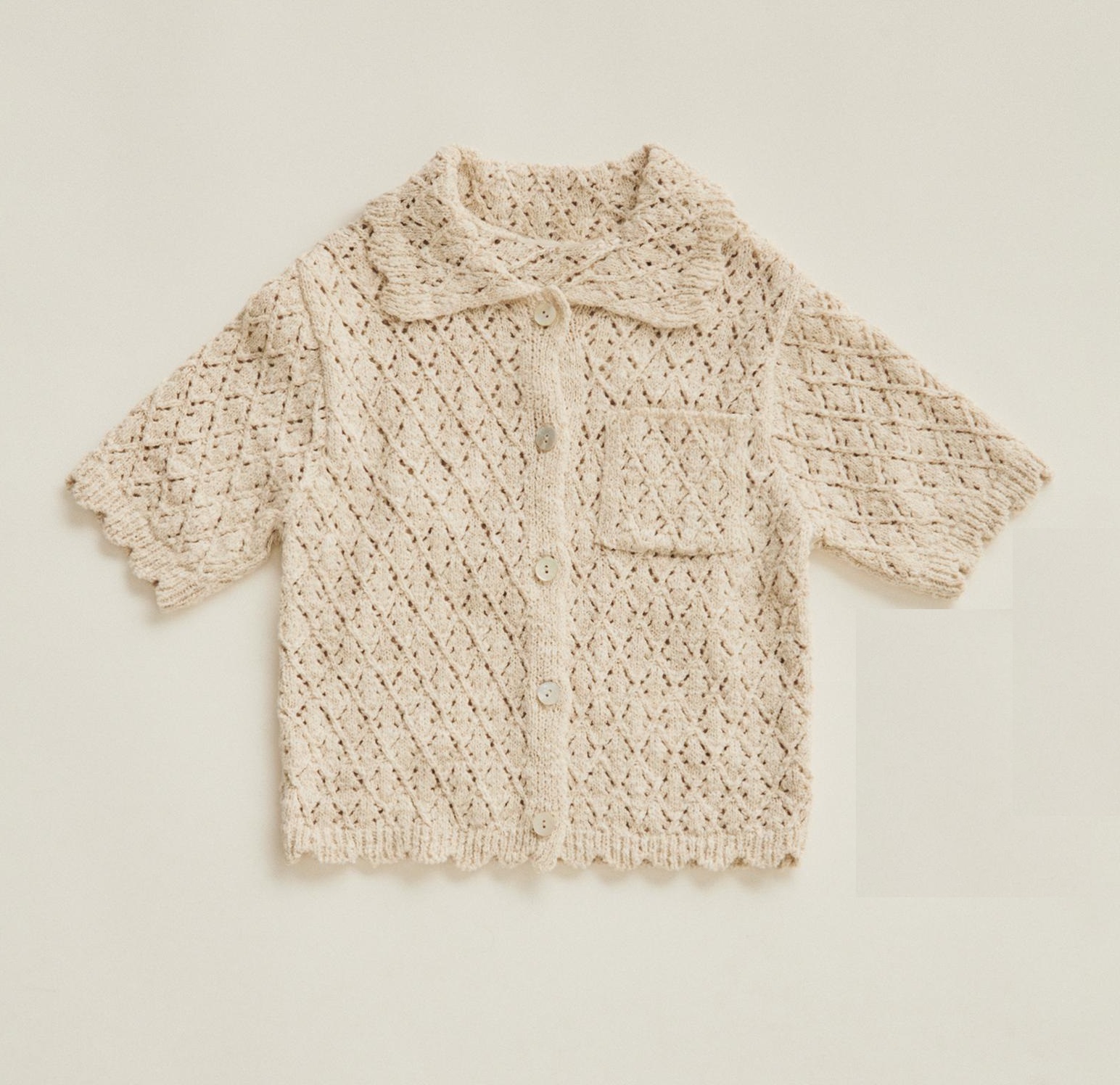цена Кардиган Zara Timelesz Linen Blend Knit, светло-серый