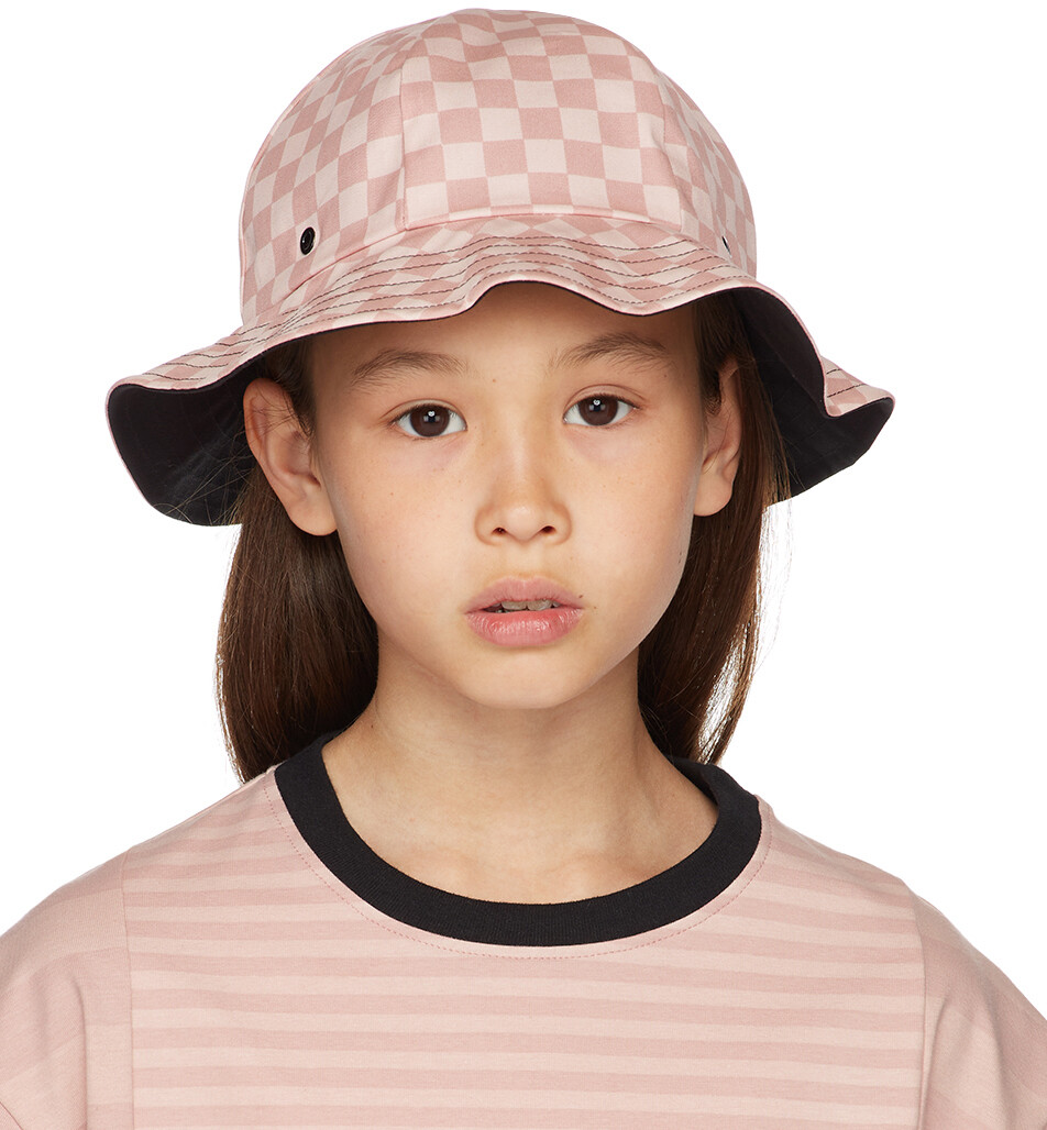 

SSENSE Эксклюзивная детская розовая шляпа-ведро в клетку в клетку même.