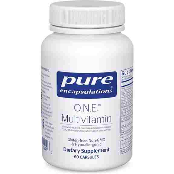 Мультивитамины Pure Encapsulations O.N.E. Multivitamin, 60 капсул витамины антиоксиданты минералы awochactive хром пиколината