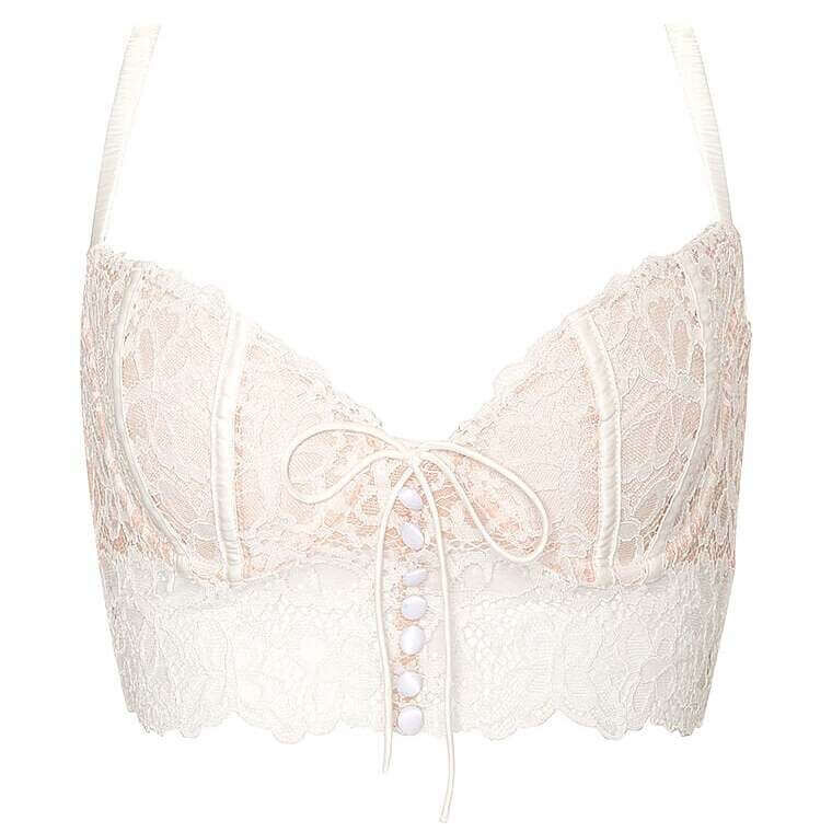 

Бюстгальтер на косточках For Love & Lemons for Victoria's Secret Butterfly Lace, белый