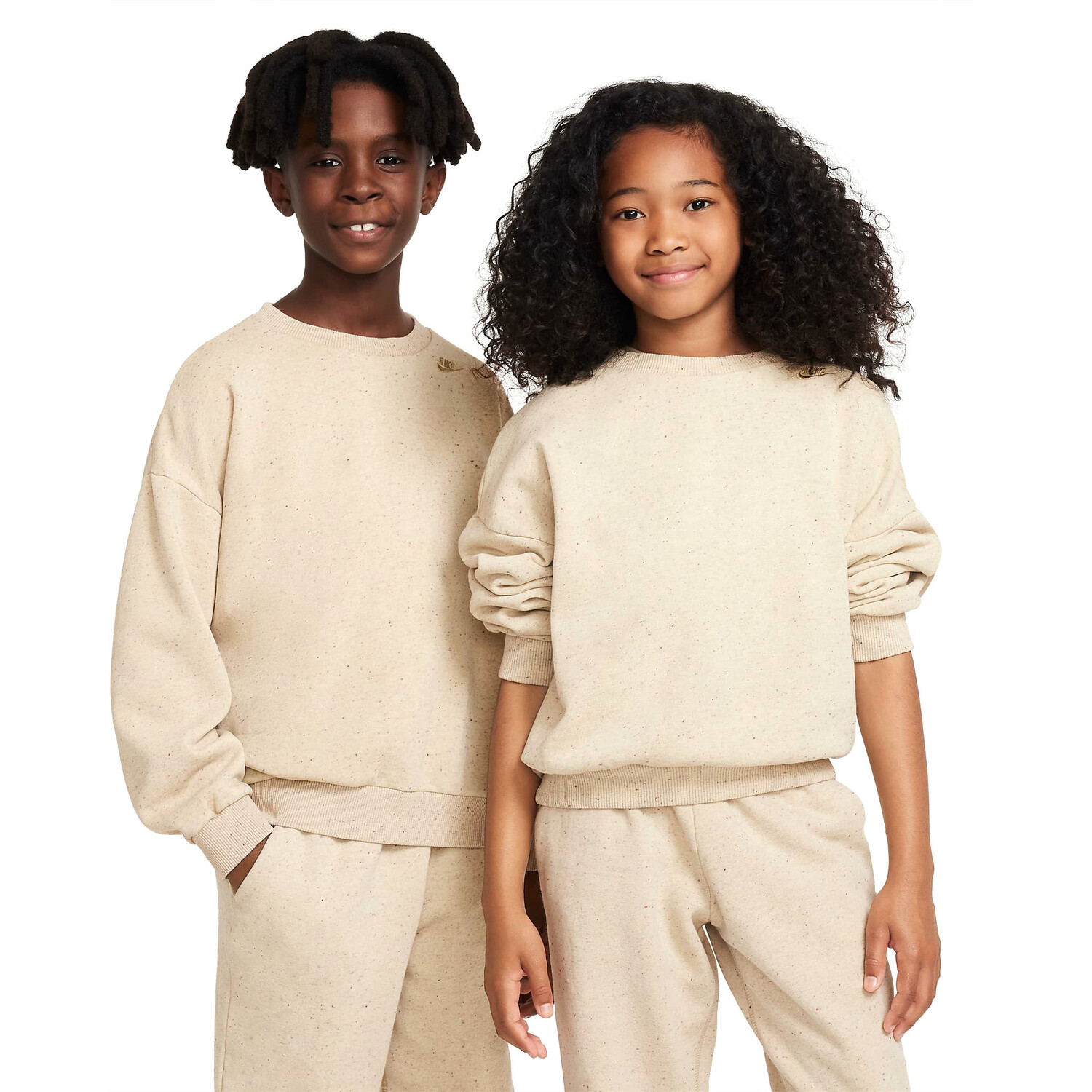 

Свитшот Nike Sportswear Icon Fleece Big Kids' Oversized, бежевый
