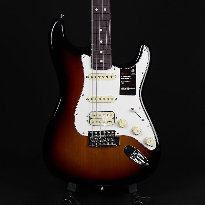 

Fender American Performer Stratocaster HSS 3-Tone Sunburst Палисандр Накладка на гриф (US22081507)