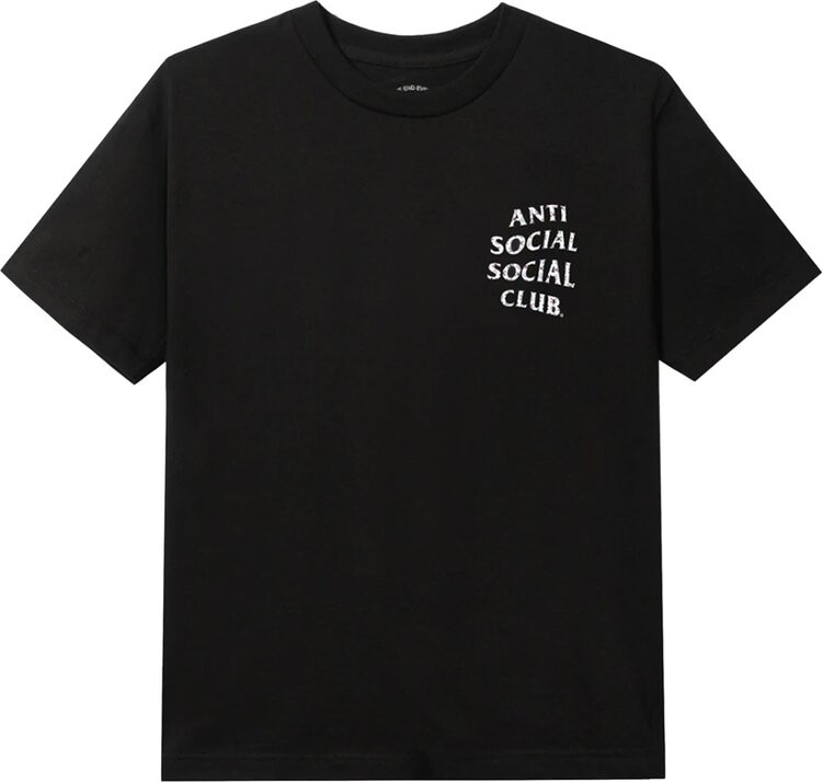 Футболка Anti Social Social Club x Case Study Flag Tee 'Black', черный - фото