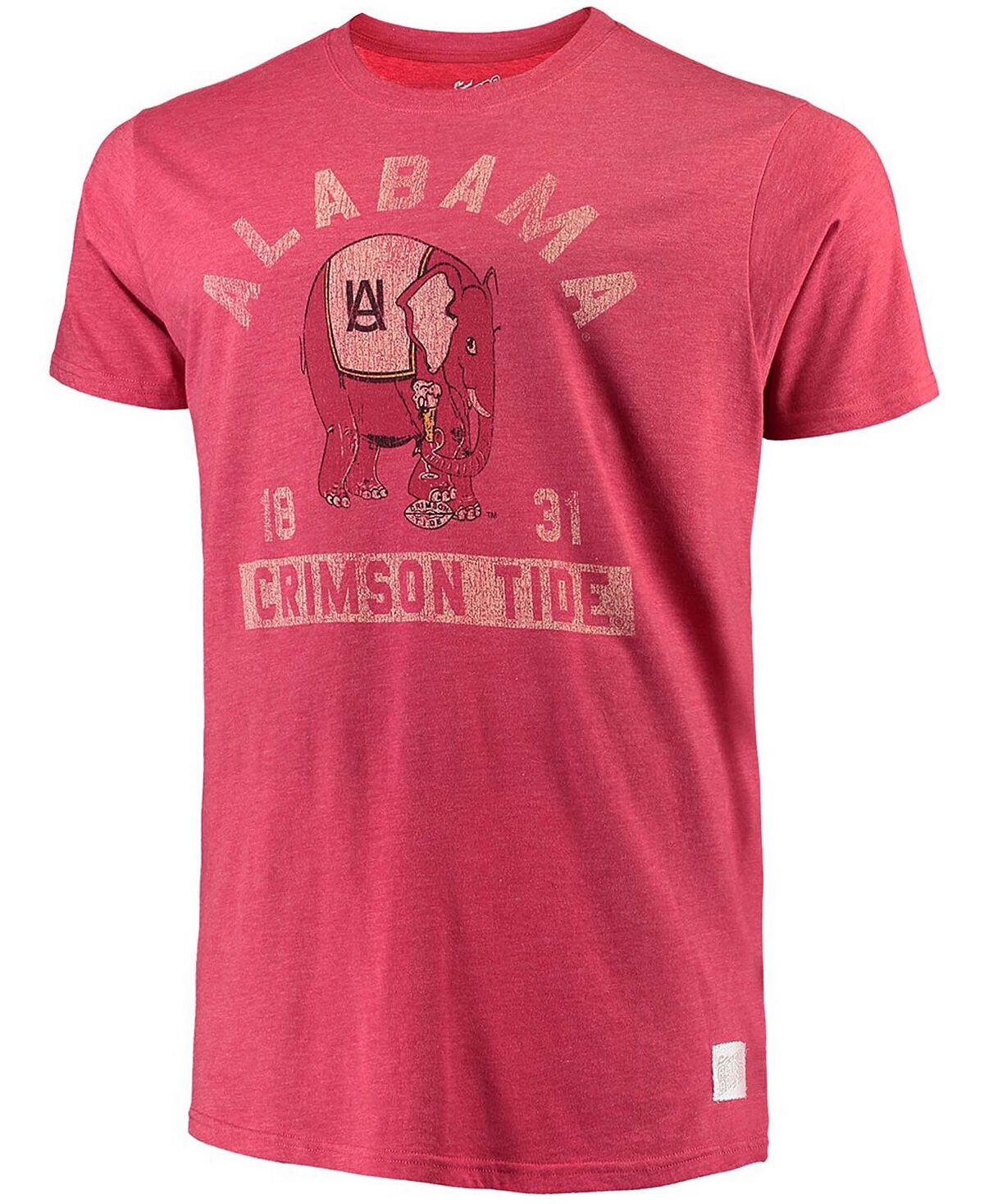 

Мужская футболка crimson alabama crimson tide mock twist Original Retro Brand