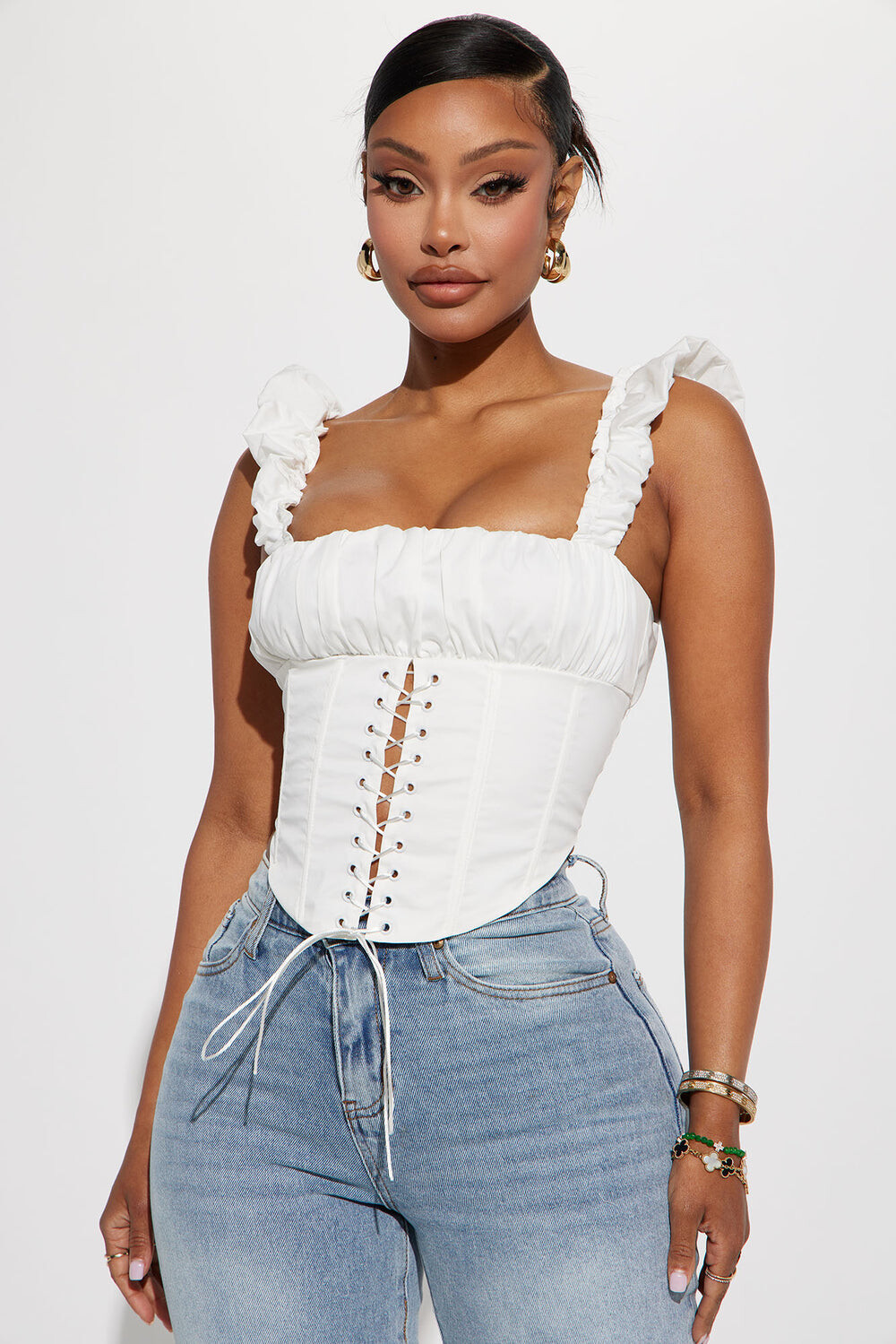 

Топ Fashion Nova GW22C1662, белый