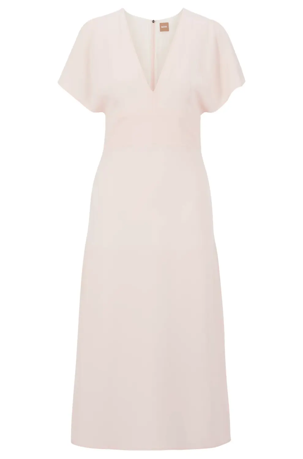 

Платье Boss Slim-fit Long-length With V Neckline, светло-розовый