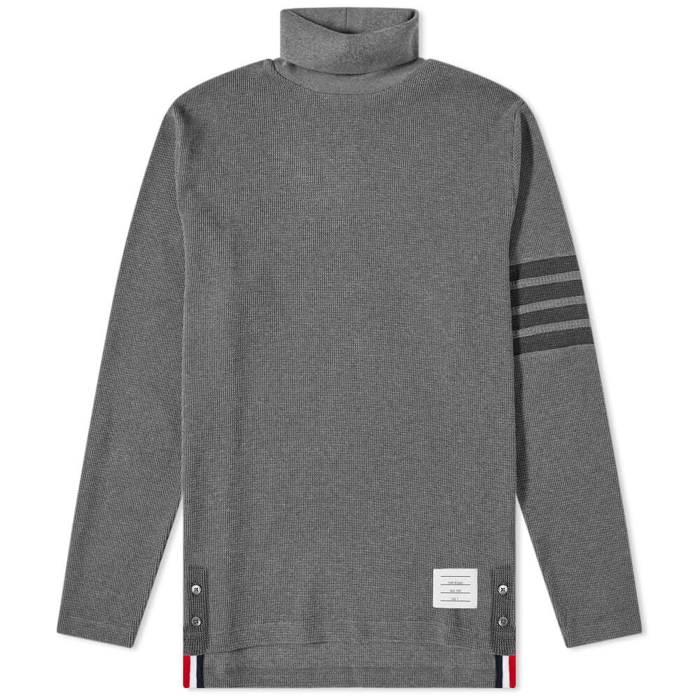 

Джемпер Thom Browne 4 Bar Waffle Roll Neck, Серый