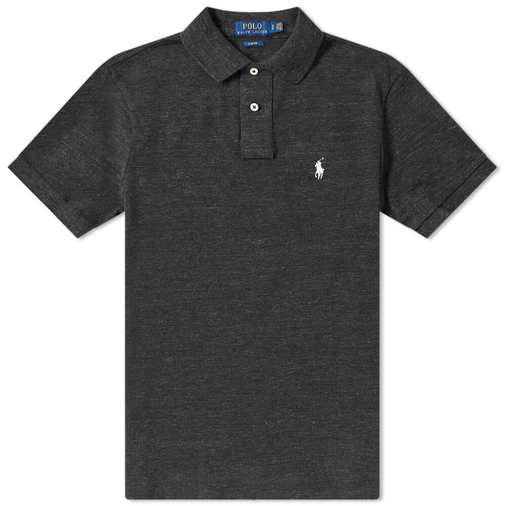 

Футболка Polo Ralph Lauren Slim Fit Polo, Серый