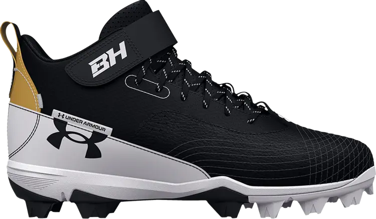

Бутсы Under Armour Harper 7 Mid RM Black Gold, черный