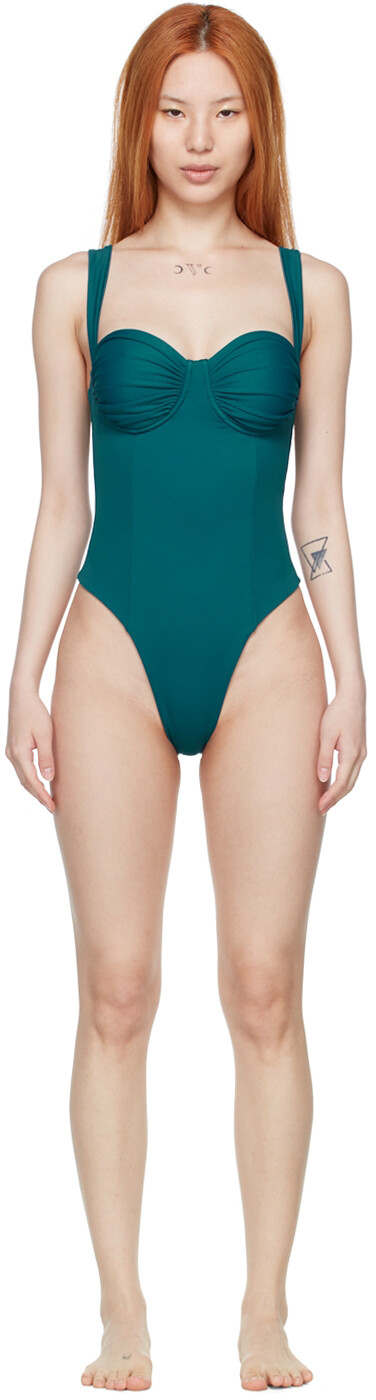 

Эксклюзивный цельный купальник Blue Vision от SSENSE Belle The Label