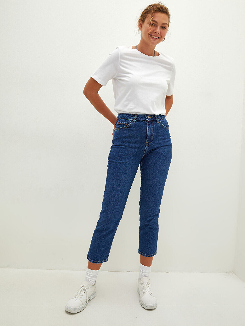 

Женские джинсы Rodeo прямого кроя с высокой талией и карманами LCW Jeans