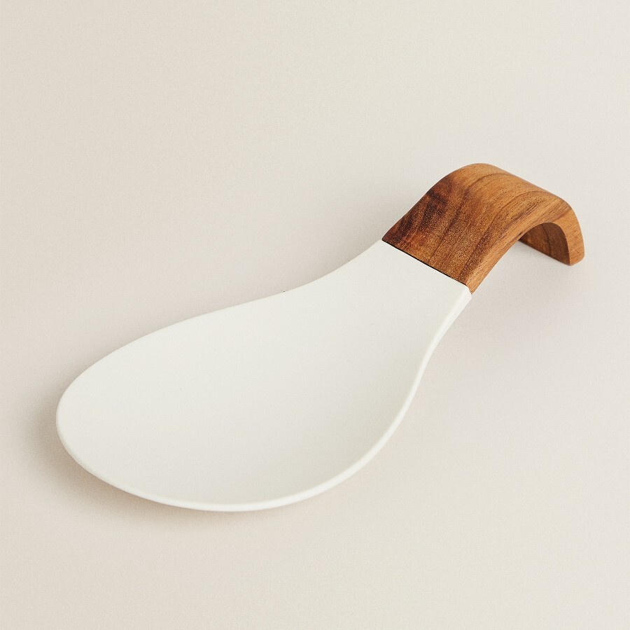 

Подставка для ложки Zara Home Wood And Silicone, дерево/силикон