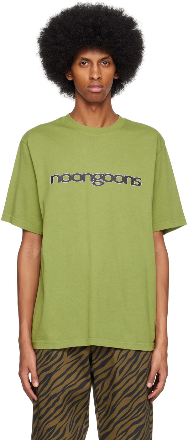 

Зеленая очень простая футболка Noon Goons, Зеленый