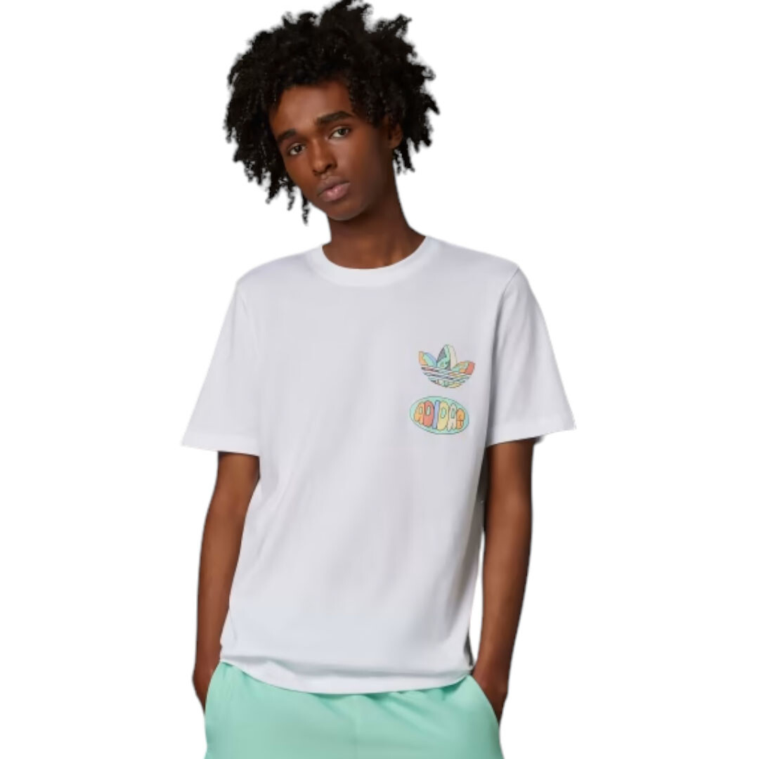 

Футболка Adidas Originals Enjoy Summer Front/Back Graphic, белый