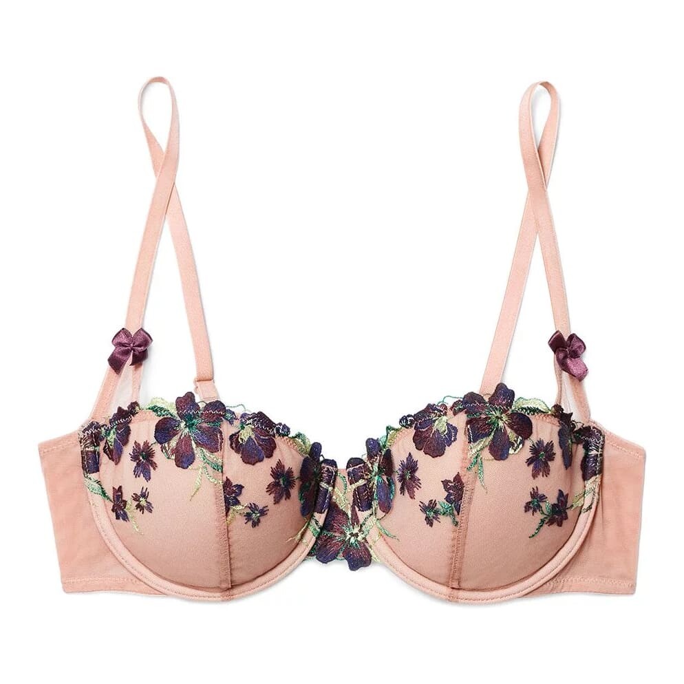

Бюстгальтер Adore Me Daphne Balconette Plus, серовато-розовый/фиолетовый