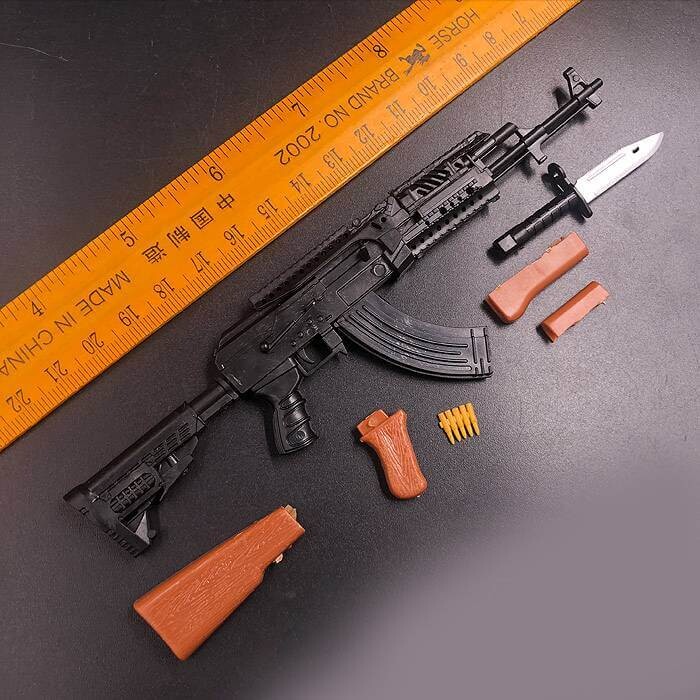

Аксессуар для фигурок WJST1942 AK47 1:6 Scale, 10 см