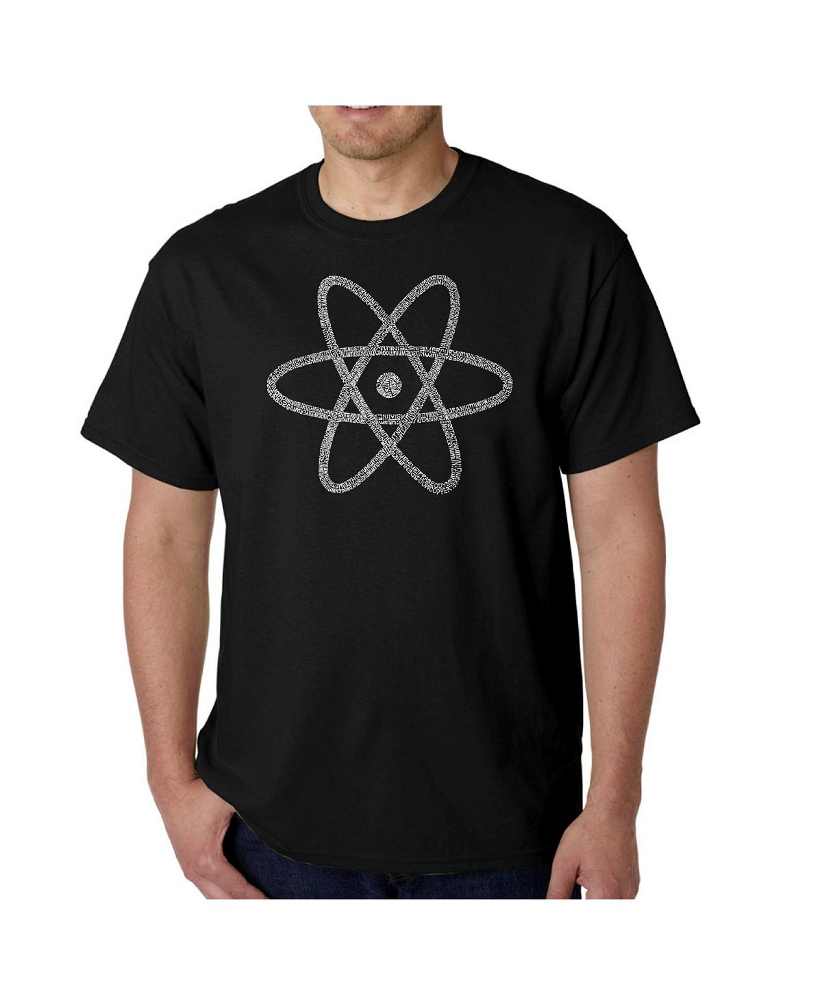 Мужская футболка word art - atom LA Pop Art, черный мужская футболка с длинным рукавом word art atom la pop art черный