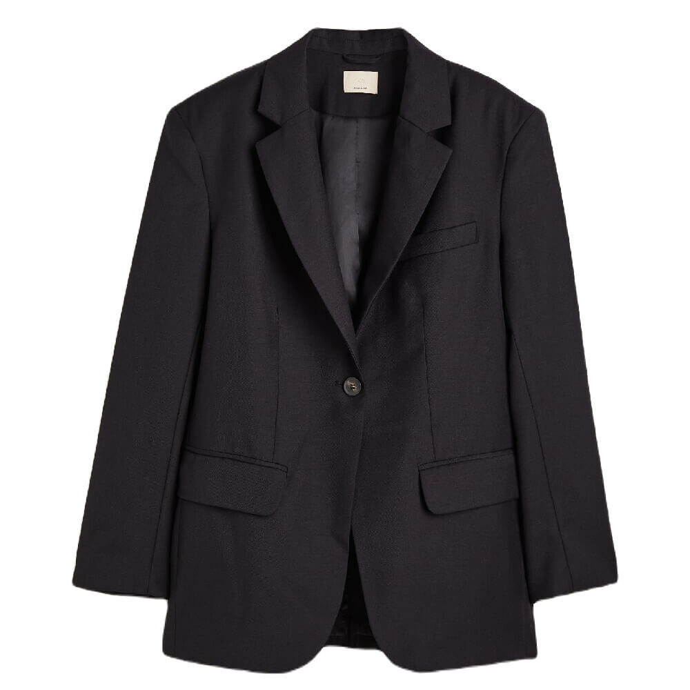 

Пиджак H&M Oversized Single-breasted, черный