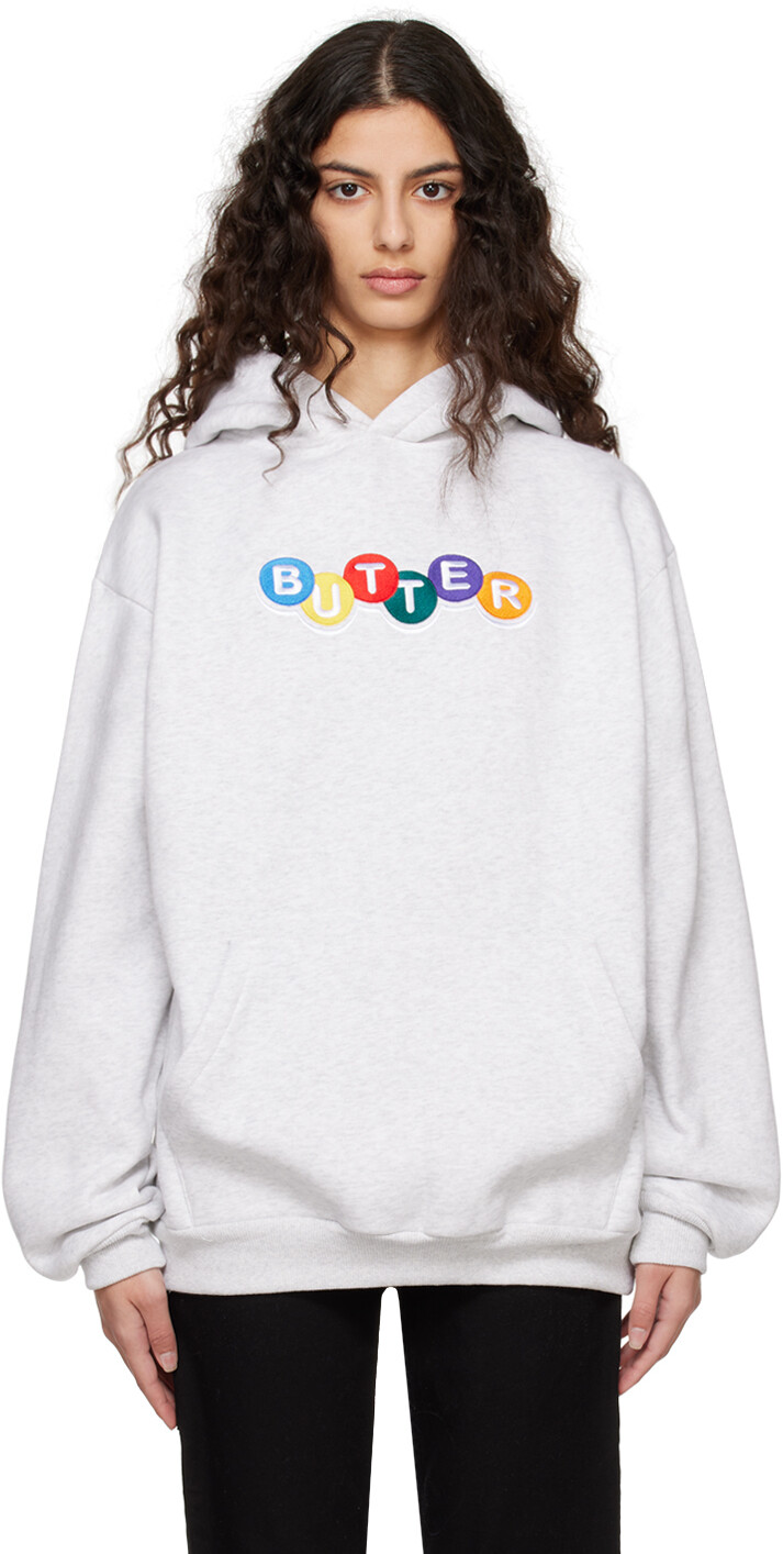 

Серый худи в стиле лотереи Butter Goods