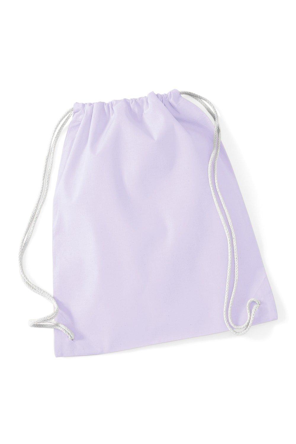 Хлопковая сумка Gymsac - 12 литров (2 шт. в упаковке) Westford Mill, фиолетовый