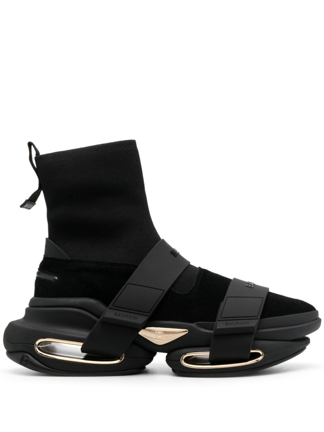 

Кроссовки Balmain B-Bold High Top, черный