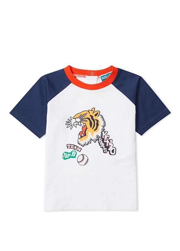 

Белая футболка с логотипом для мальчика Kenzo