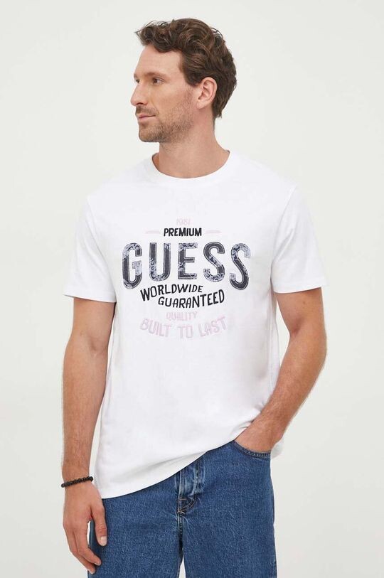 

Футболка из хлопка Guess, белый