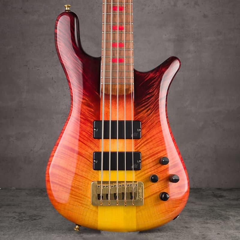 Басс гитара Spector USA Custom NS5 5-String Bass Guitar - Fire Fade Gloss CHUCKSCLUSIVE - #486