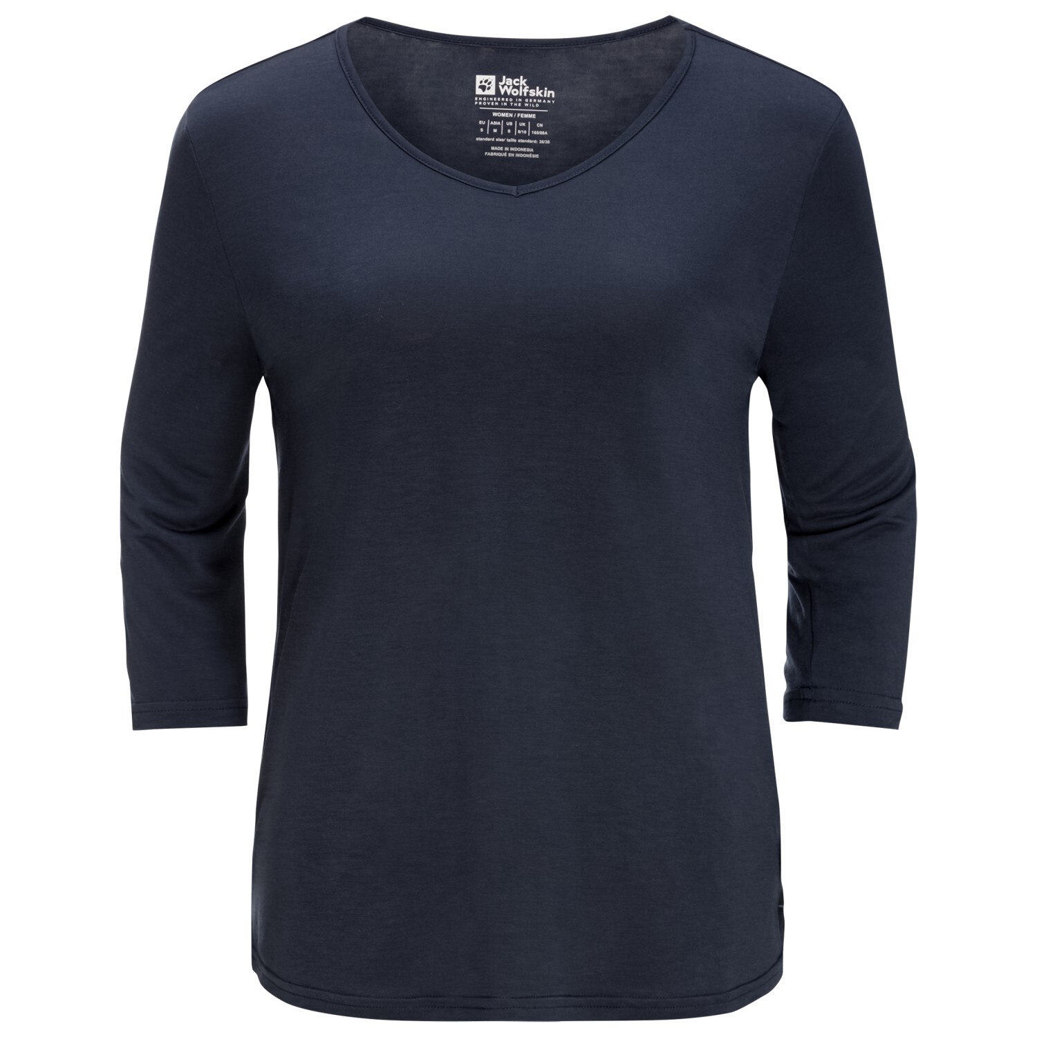 

Лонгслив Jack Wolfskin Women's Mola 3/4 T, цвет Night Blue