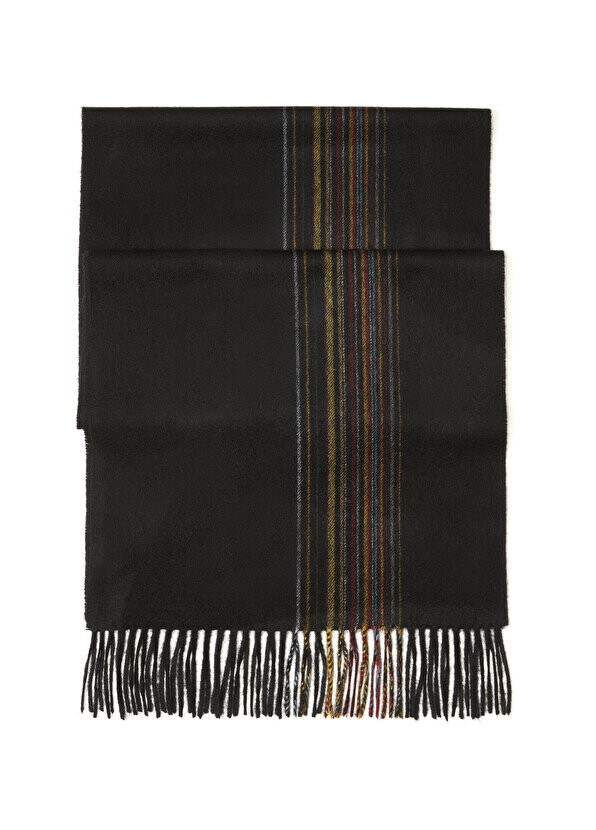 

Мужской шерстяной шарф в коричневую полоску Paul Smith