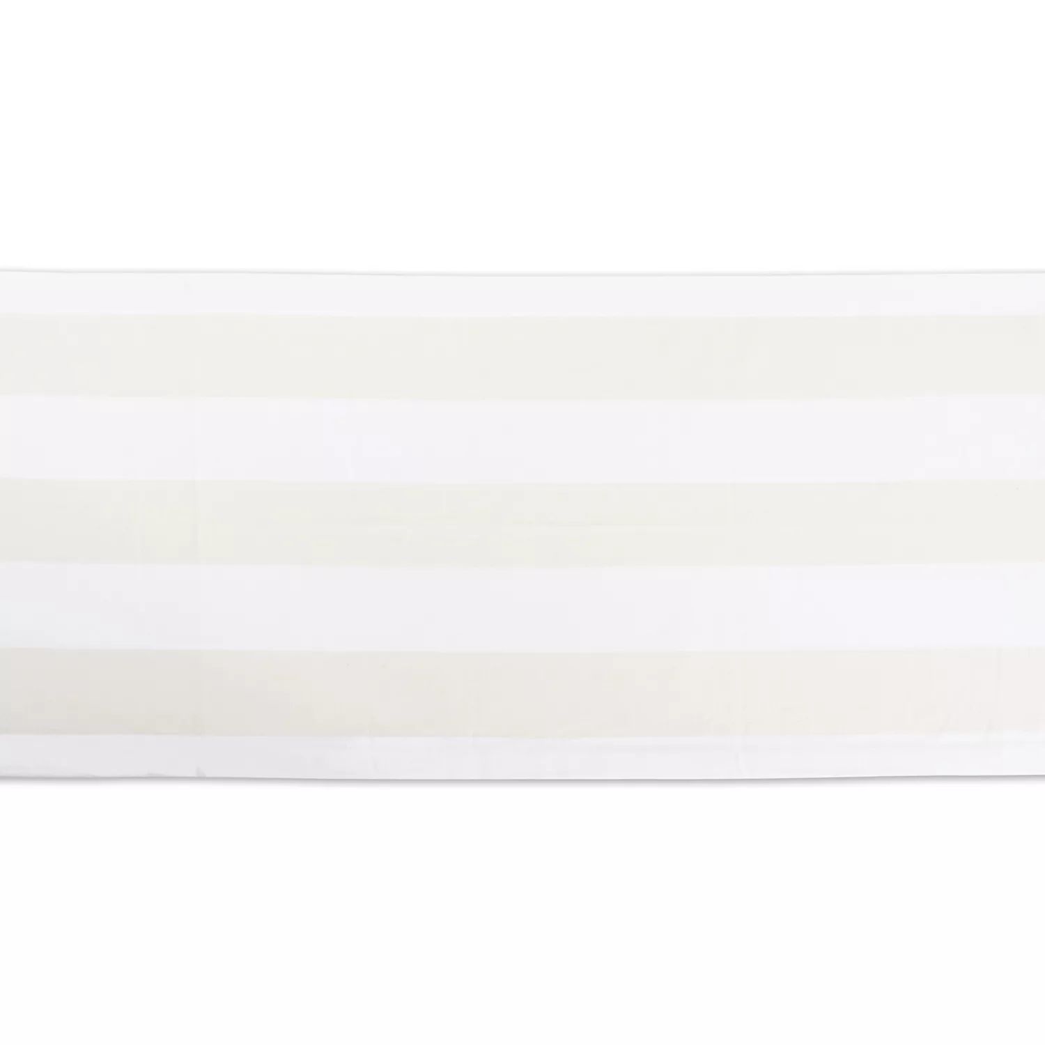 Прямоугольная дорожка для стола 108 дюймов цвета слоновой кости и в белую полоску