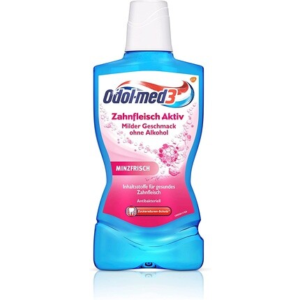 

Odol-Med3 Gum Active ополаскиватель для рта 500 мл - мятная свежесть, Odol-Med 3
