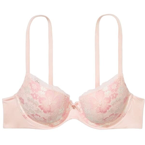 

Бюстгальтер Victoria's Secret Body By Victoria Lace Lightly Lined Demi, розовый