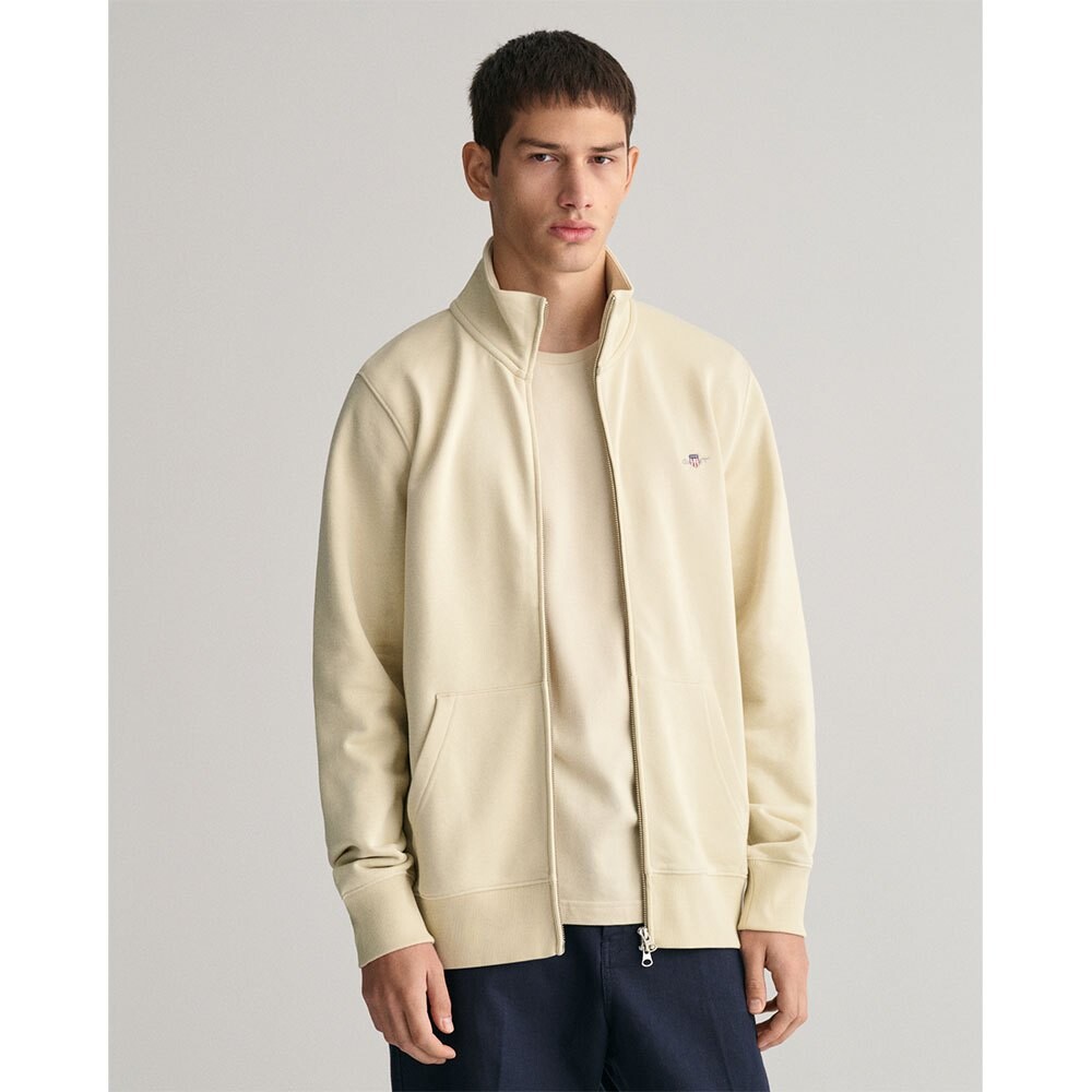 

Свитер Gant Reg Shield Half Zip, бежевый