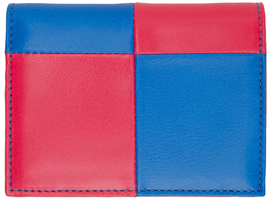 

Сине-розовый бумажник Fluo Squares Comme des Garçons Wallets