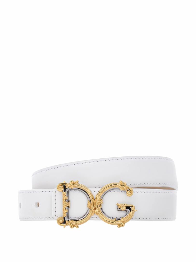 Кожаный ремень с логотипом DG Dolce&Gabbana