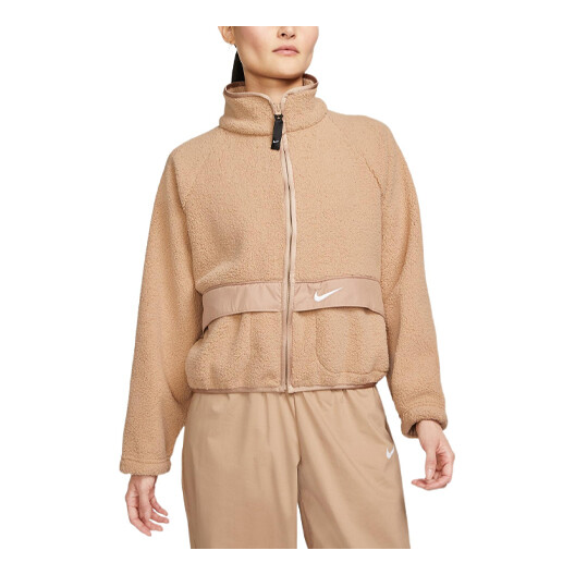 

Куртка (WMNS) AS W Nike Sportswear ESSNTL SHRPA JKT Jacket HEMP DO7761-200, бежевый