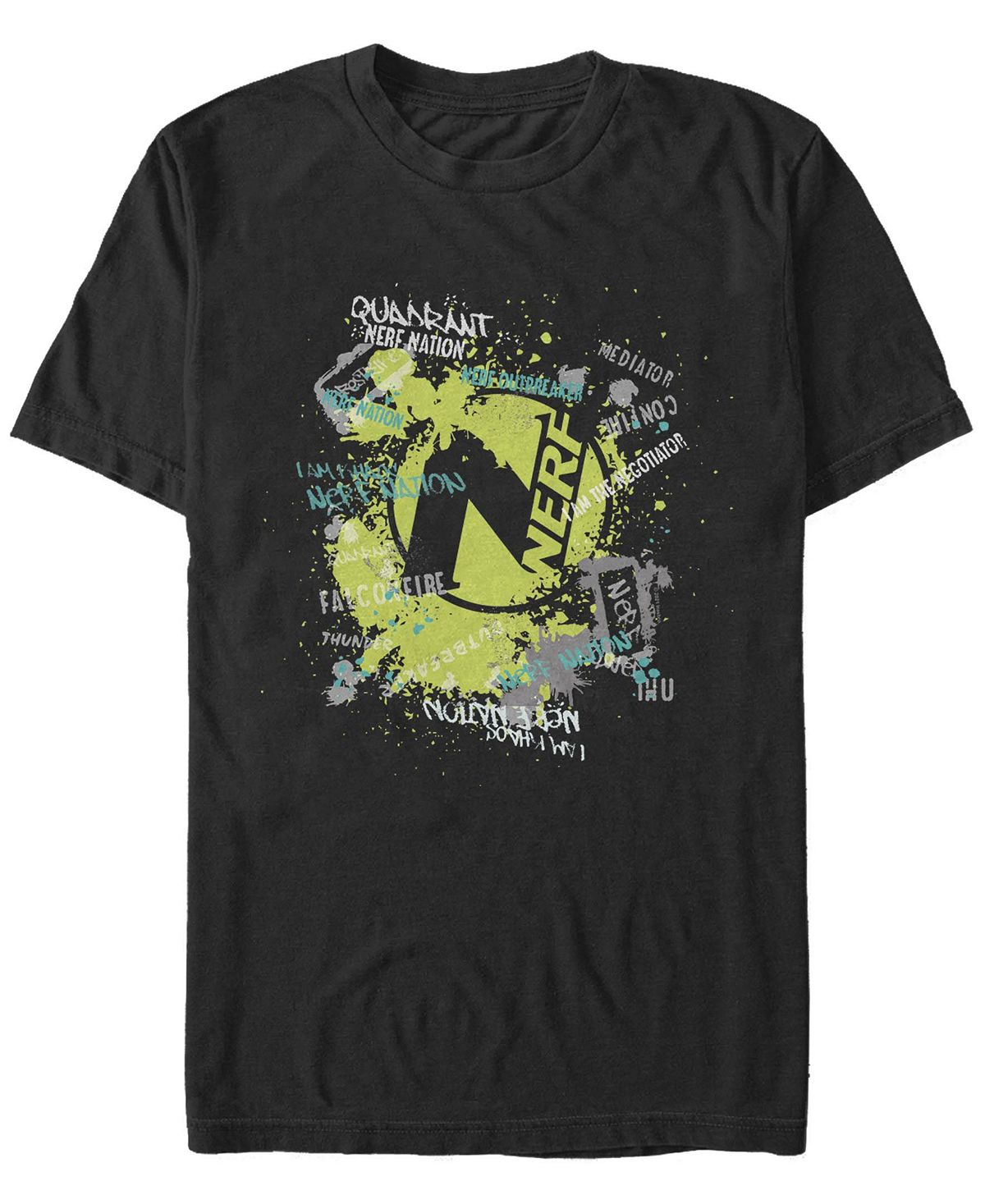 цена Мужская футболка nerf graffiti с круглым вырезом и короткими рукавами Fifth Sun, черный