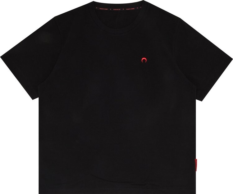 

Футболка Marine Serre Organic Cotton T-Shirt 'Black', черный
