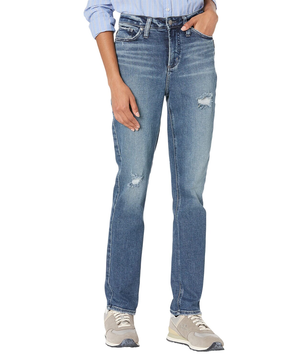 

Джинсы Silver Jeans Co., High Note High-Rise Straight Leg Jeans L64407EFG303